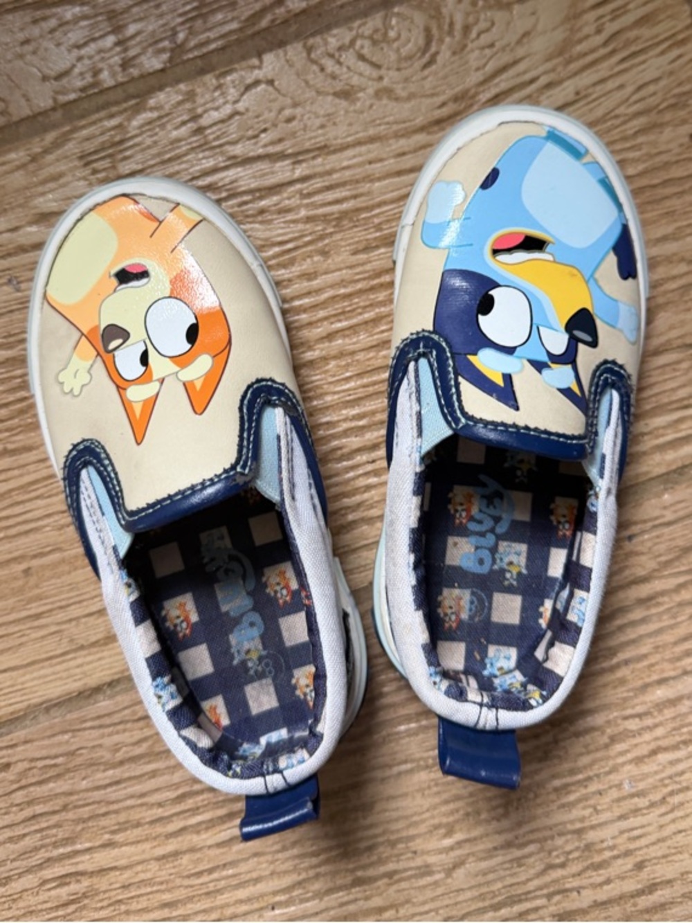 Toddler 8 bKids Slip-On Shoes with Colorful Bluey  - Blue & Orange